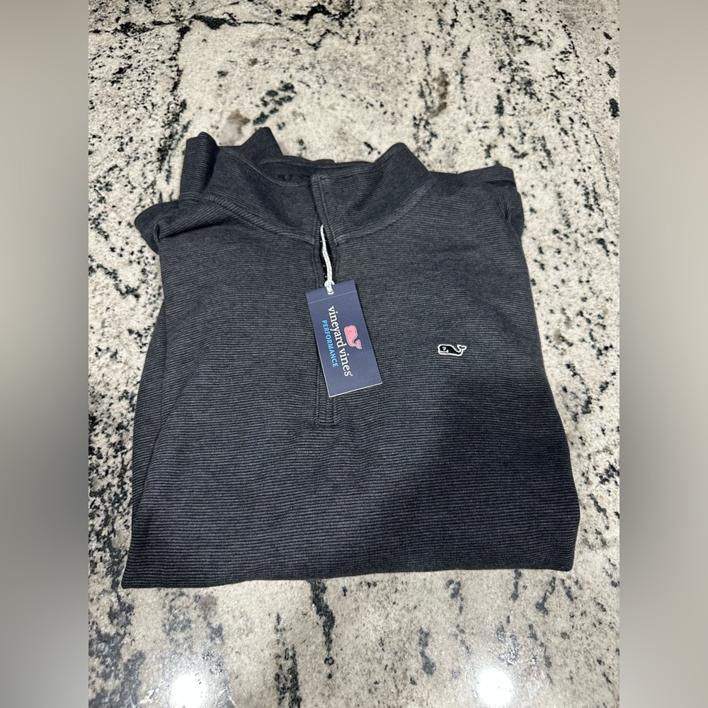 Vineyard Vines Charcoal Performance Pullover